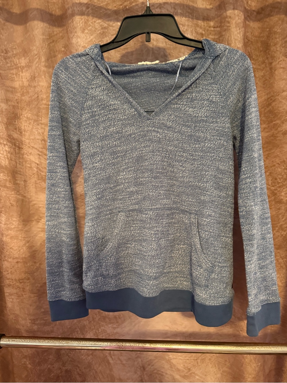 Roxy Blue Heather Logo Pullover